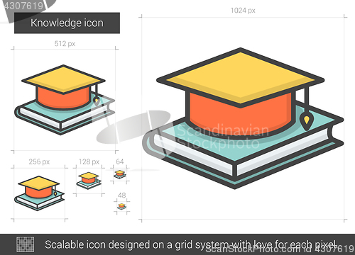 Image of Knowledge line icon.