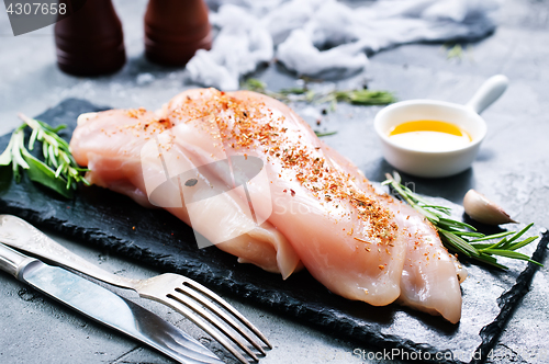 Image of raw chicken fillet