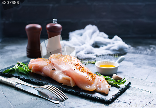 Image of raw chicken fillet