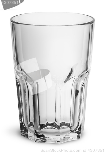 Image of Empty faceted glass top view