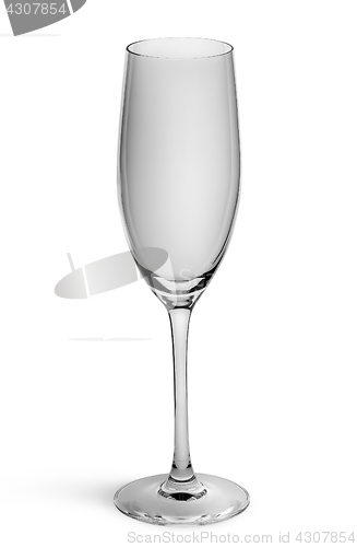 Image of Empty champagne glass top view