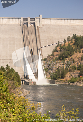 Image of Dworshak Dam Concrete Gravity North Fork Clearwater River Idaho