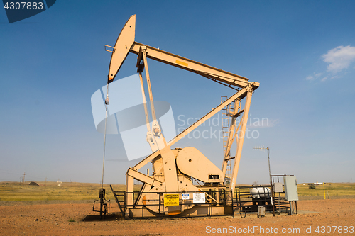 Image of Oil Derrick Pump Jack Fracking Energy Production