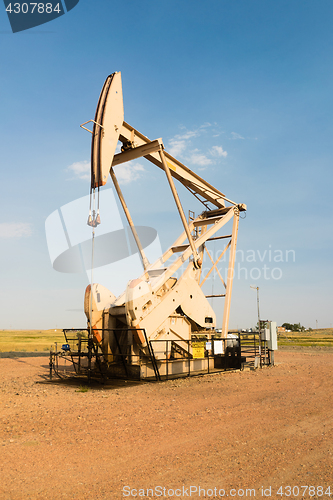 Image of Oil Derrick Pump Jack Fracking Energy Production