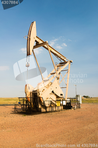 Image of Oil Derrick Pump Jack Fracking Energy Production