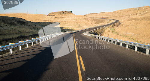 Image of Eastern Washington Desert Highway Lyons Ferry Road