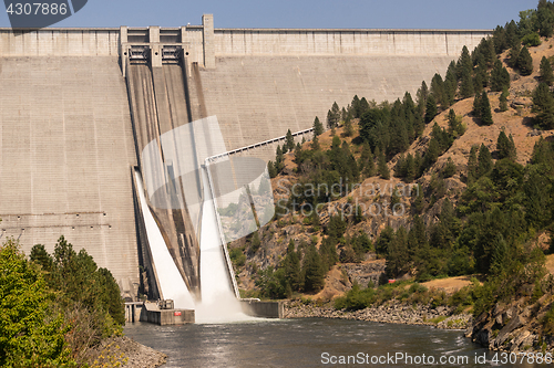 Image of Dworshak Dam Concrete Gravity North Fork Clearwater River Idaho