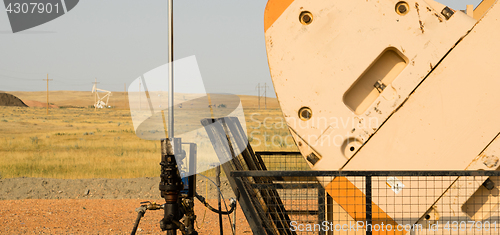 Image of Oil Derrick Pump Jack Fracking Energy Production