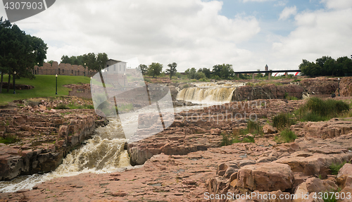 Image of Water Flows Sioux Falls South Dakota 