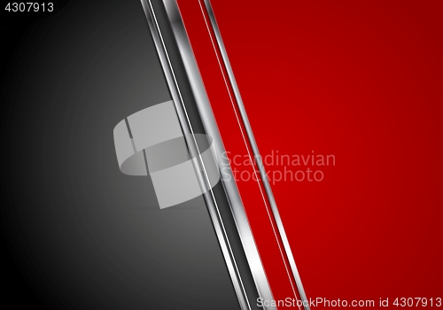 Image of Contrast red black tech background