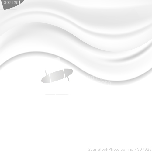 Image of White pearl wavy silk abstract background