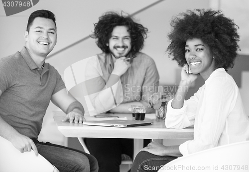 Image of Young team at work