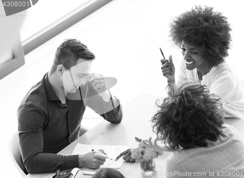 Image of Young team at work