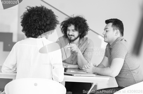 Image of Young team at work