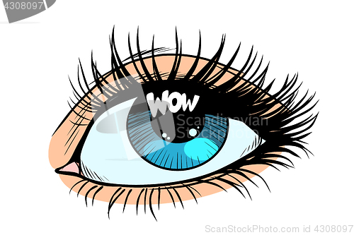 Image of wow highlight in the eye