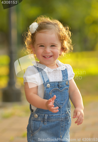 Image of Little girl smiling