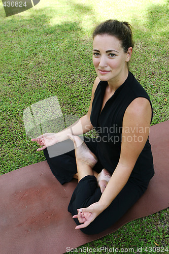 Image of Yoga in the park.