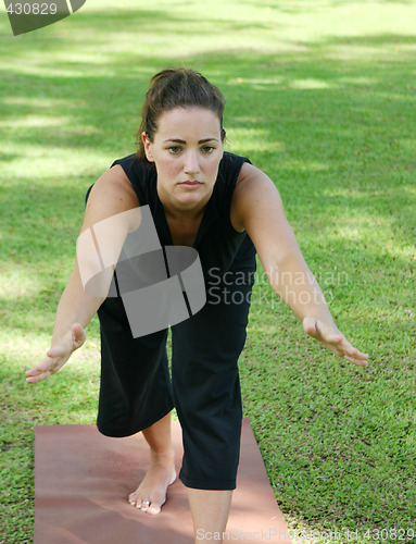 Image of Yoga in the park.