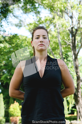 Image of Yoga in the park.