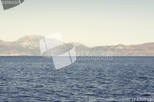 Image of sea and mountains landscape