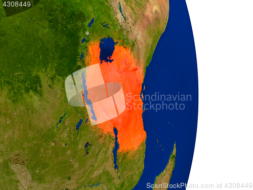 Image of Tanzania on Earth