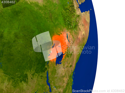 Image of Uganda on Earth