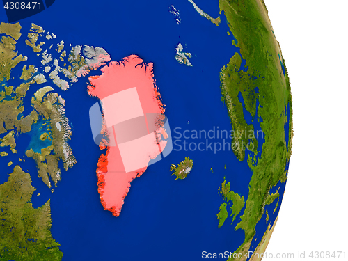 Image of Greenland on Earth