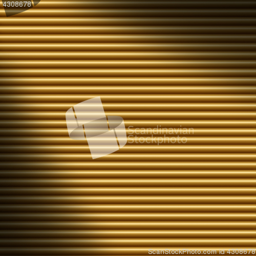 Image of Horizontal gold tube background, lit diagonally