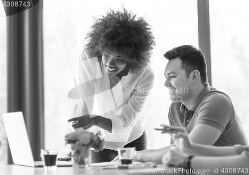 Image of Young team at work