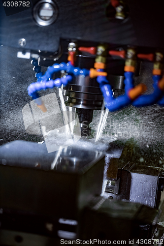 Image of Metalworking CNC milling machine.