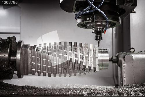 Image of Metalworking CNC milling machine.