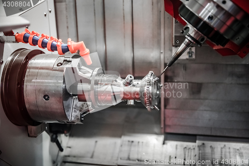 Image of Metalworking CNC milling machine.
