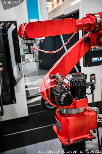 Image of Robotic Arm modern industrial technology.