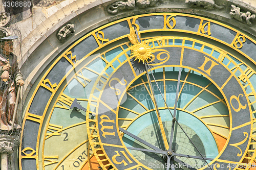 Image of detail of old Prague clock