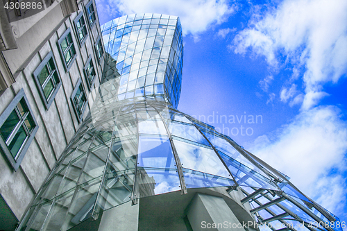 Image of dancing house in the Prague