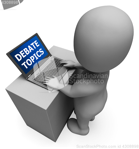 Image of Debate Topics Meaning Dialog Subjects 3d Rendering