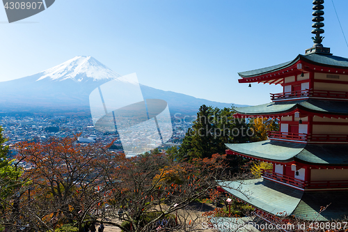 Image of Mt. Fuji with Chureito Pagoda 