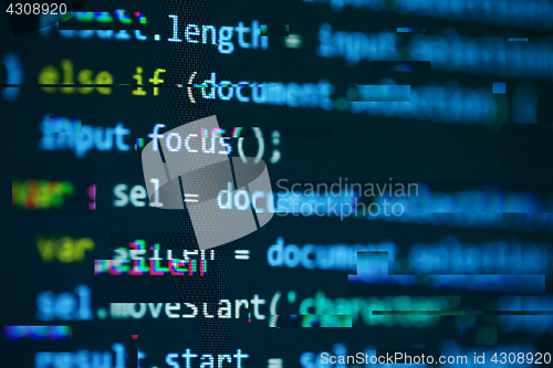 Image of Software computer programming code