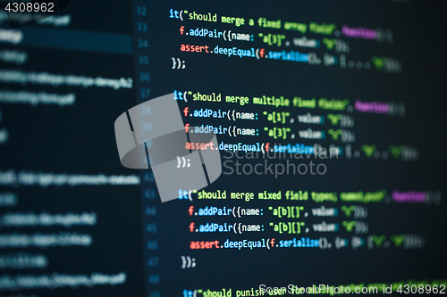 Image of Software computer programming code