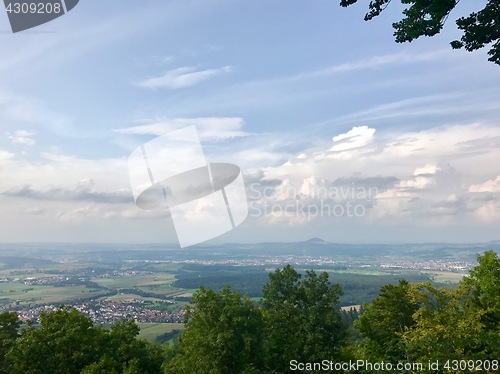 Image of Panoramic view of the Swabian Alb (the smaller Alps)