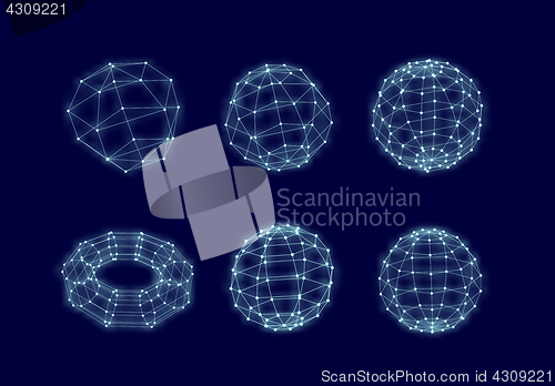 Image of Abstract network connection background