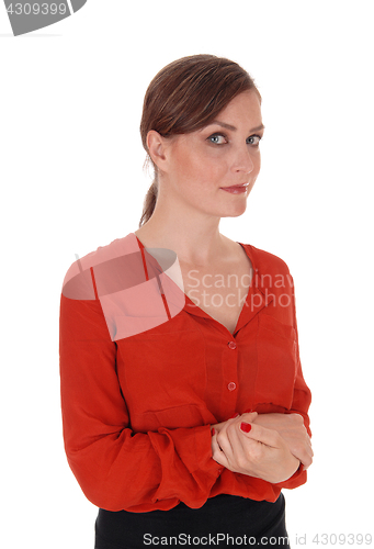 Image of Portrait of young woman.
