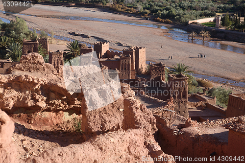 Image of Kasbah Ait Benhaddou in the Atlas Mountains of Morocco