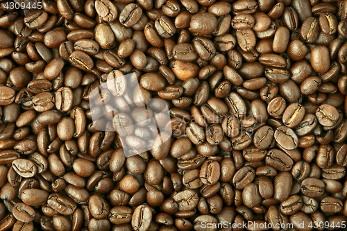 Image of Background made of coffee beans