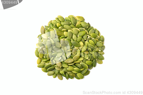 Image of Pile of pumpkin seeds