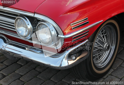 Image of Vintage Red Car