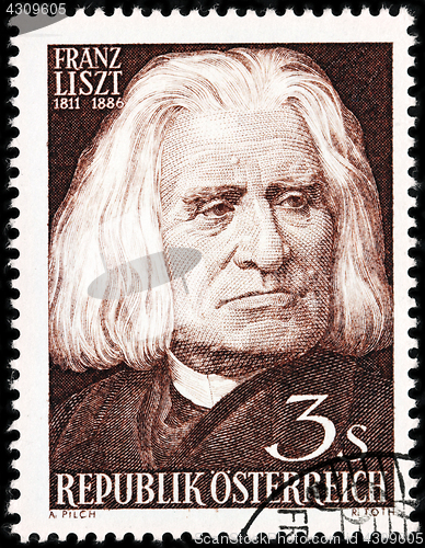 Image of Franz Liszt Stamp