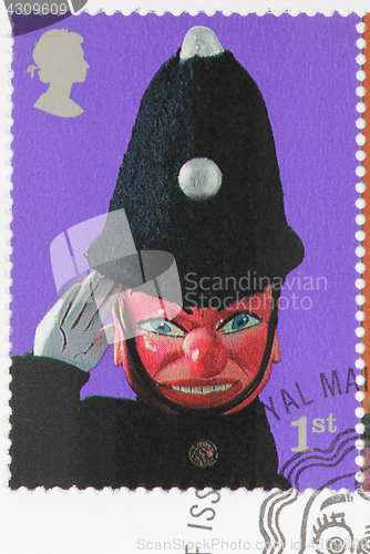 Image of Policeman Glove Puppet Stamp