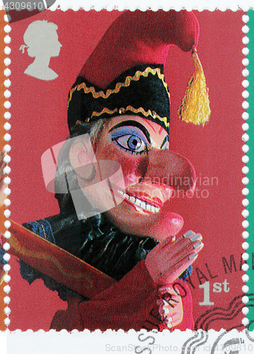 Image of Mr. Punch Glove Puppet Stamp