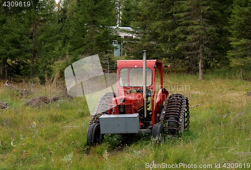 Image of Old abandoned tractor